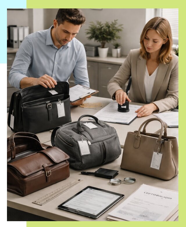 Сертификация сумок в Советской Гавани от 7792 руб. | Алешин-Свс