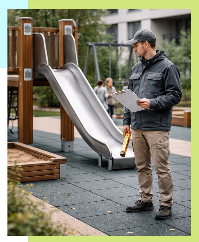 Сертификация детских площадок в Советской Гавани от 25973 р. | Алешин-Свс