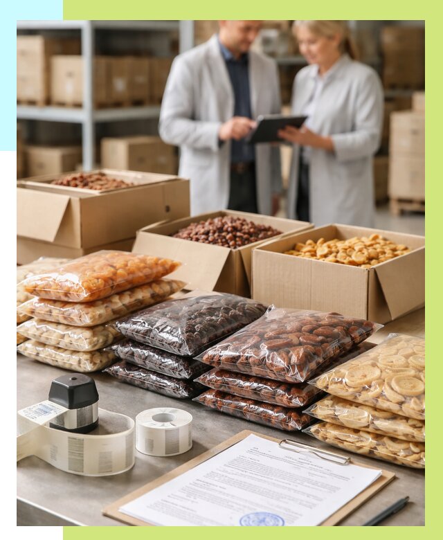 Сертификация сухофруктов в Советской Гавани от 12467 р. | Алешин-Свс под ключ