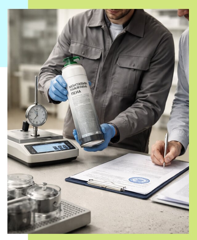 Сертификация монтажной пены в Советской Гавани от 15584 р. | Алешин-Свс