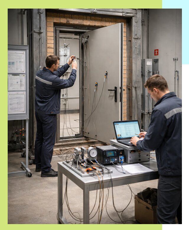 Сертификация противопожарных дверей в Советской Гавани по ГОСТ и ТР