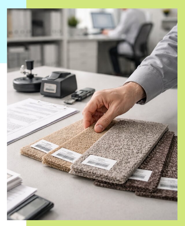 Сертификация ковролина в Советской Гавани от 15584 р., Алешин-Свс