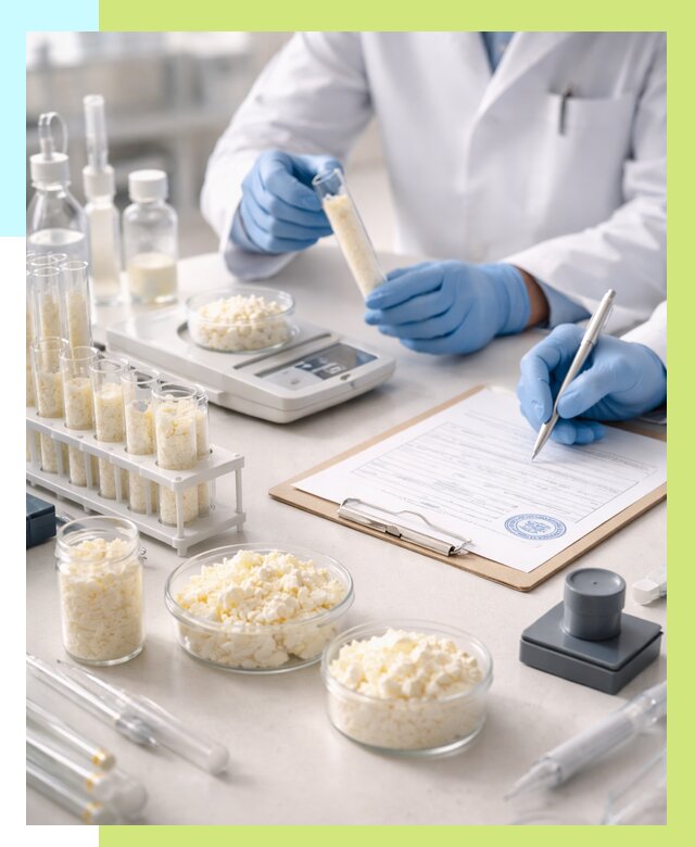 Сертификация творога в Советской Гавани от 12467 р. под ключ | Алешин-Свс