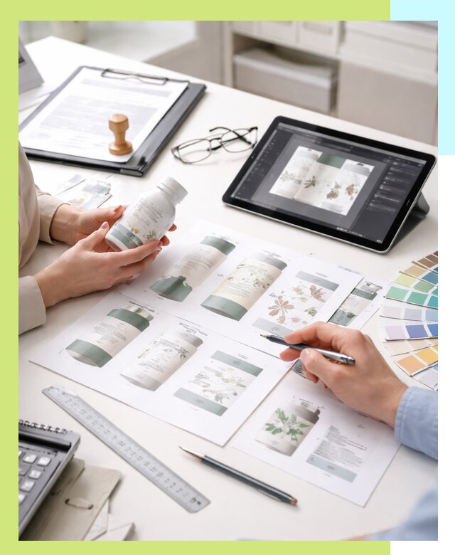 Профессиональная разработка дизайна и текста этикетки продукции в Советской Гавани