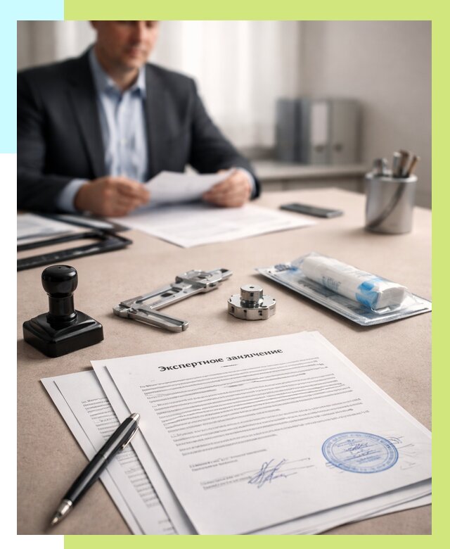 Экспертное заключение на продукцию в Советской Гавани от 8831 р. | Алешин-Свс