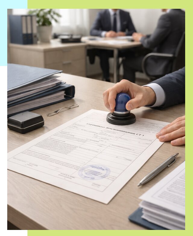 Сертификат происхождения СТ 1 в Советской Гавани от 4675 р. | Алешин-Свс