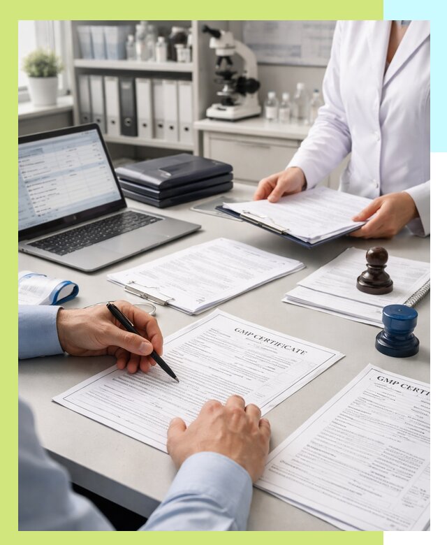 Оформление сертификата GMP в Советской Гавани для фармпроизводства