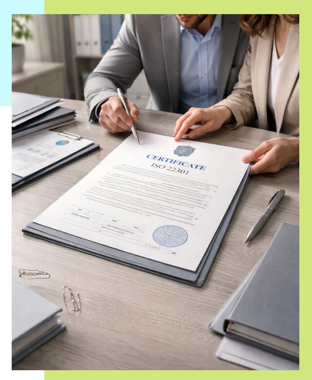 Сертификат ISO 22301 в Советской Гавани от 46751 р. | Алешин-Свс срочно